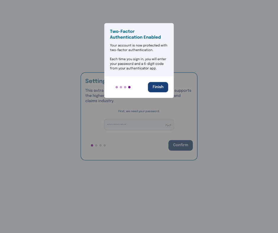 2FA Validation Validation input