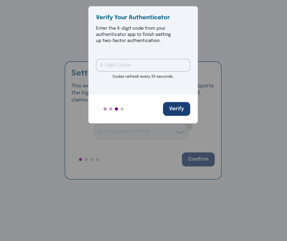 Verify 2FA app Verify your authenticator app
